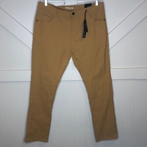 Kenneth Cole New York Slim Fit Tech Pant Tapered Straight Leg Casual Comfort